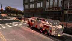 Ottawa Fire Department Ladder 11 Responding