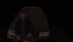 Just sitting on my hood.