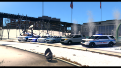 CPD show off in front of the fontain