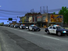 LAPD officers heading for a funeral