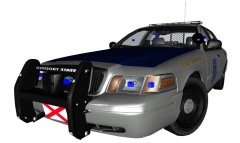 Start of a Alabama State Patrol CVPI