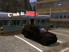 Working exploded car