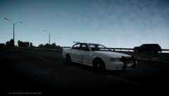 Stealth Alderny State Trooper Cruiser patrolling the highway