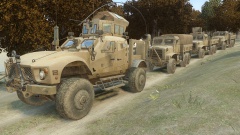 US Marine Corps Convoy