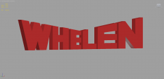 Whelen Logo in 3D
