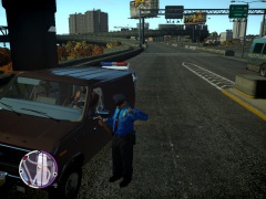 I'm giving you a $100 fine for obstructing traffic and crashing into Government property