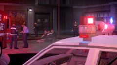 Lightbar View of Crime Scene