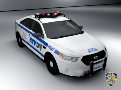 NYPD Ford Taurus Police Interceptor Render
