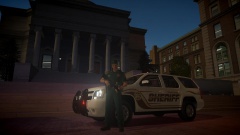 Sheriff's Deputy Protecting Gov. Center
