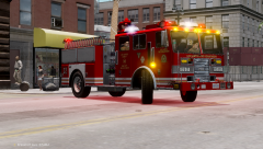 Los Santos Fire Department - Engine 32 Responding with Ladder 32