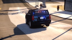 Rear view of LCSD '15 Tahoe
