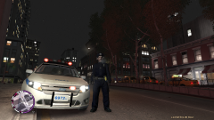 Dark navy uniform In action 1