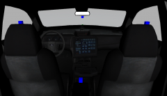 2013 "HQ" Ford Taurus Police Interceptor interior.