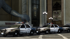 LVMPD CVPIs Parked Outside Poseidon's Palace