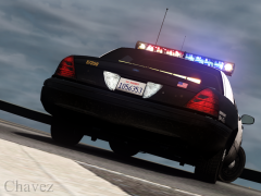 Ford Crown Victoria With Los Angeles Police Skin