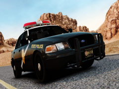 Ford Crown Victoria With New Mexico State Police Skin