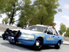 Ford Crown Victoria With Georgia State Police Skin