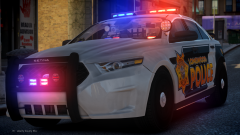 My new patrol vehicle lit Up