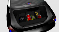 Odyssey trunk organizer, handcuffs, ect.