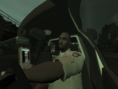 Close-up on Sergeant Sharif as he responds to a scene