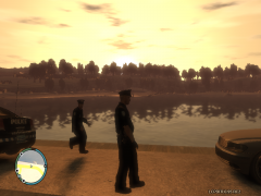 Two LCPD Enjoy the beautiful Sunset