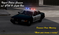 Vapid Police Cruiser with GTA V Light Bar [WIP]