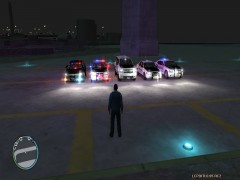 My fleet with lights on