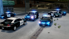 LCPD at robbery scene