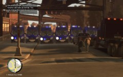 Riot police in place.