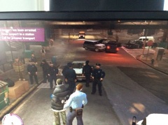 a moped driver ran away