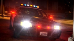 CHP Cruiser at night