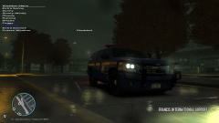 Chevy Suburban in the rain
