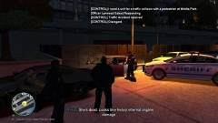 sheriff On scene Of A fender bender