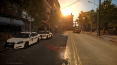 Liberty Sheriff's Office [LSO] - 2x cruisers seen parked at the side of the road.