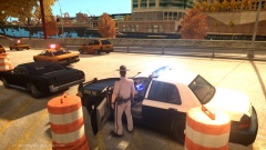 Alderney highway Patrol [AHP] - State Trooper during a routine traffic stop.