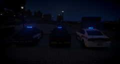 Hazard System at night - 2013 Dodge Charger Police [Final]