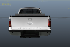 Rear of F250 With just single LED bar on rear deck