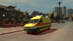 finished model of the ambulance