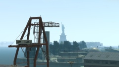 The symbol of Liberty next to the symbol of Commerce