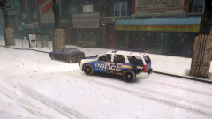 TAHOE TRAFFICSTOP IN SNOW