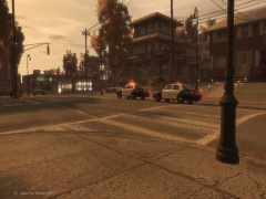 A vehicle involved in a drive by shooting