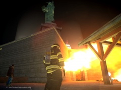 SCFR 10-23 at an explosion at the Statue of Happiness