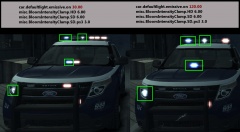 Lower car.defaultlight.emissive.on Value