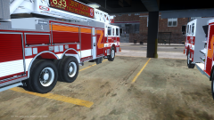 Truck and Engine on standby