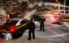 Cleaning up the mess.