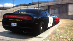 CHP Charger at a traffic stop