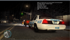 Officer Vynlthrash running the taxi