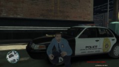 USMC Military Police (MOS 5811) side view.