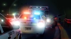 an accident in the highway