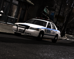 NYPD Officer taking a break